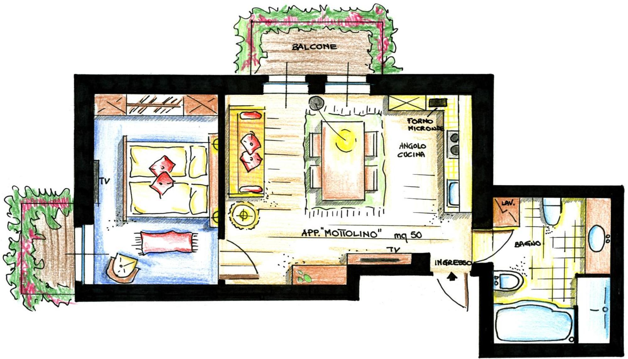 Chalet Mattias Livigno Rom bilde